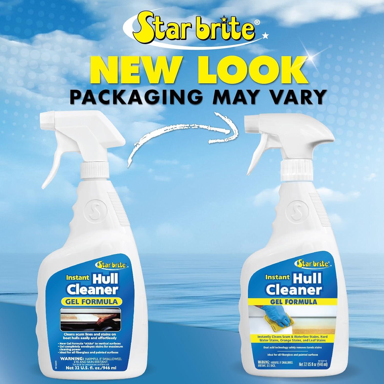 image:imageSTAR BRITE Instant Hull Cleaner 32 Oz Gel Spray Easily Remove Stains Scum Lines amp Grime on Boat Hulls Fiberglass Plastic amp Painted Surfaces Easy to Use Formula 09613232 Fl Oz Pack of 2