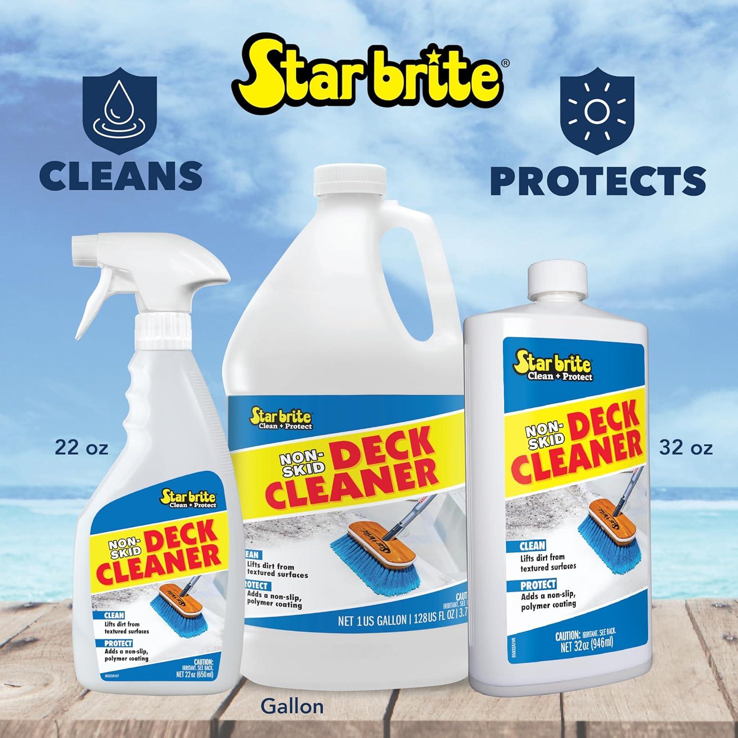 image:imageSTAR BRITE NonSkid Deck Cleaner amp Protectant Ultimate Boat Deck Wash Protects Against Future Stains amp UV Ideal for Fiberglass Vinyl Plastic Painted amp Metal Surfaces128 OZ Gallon
