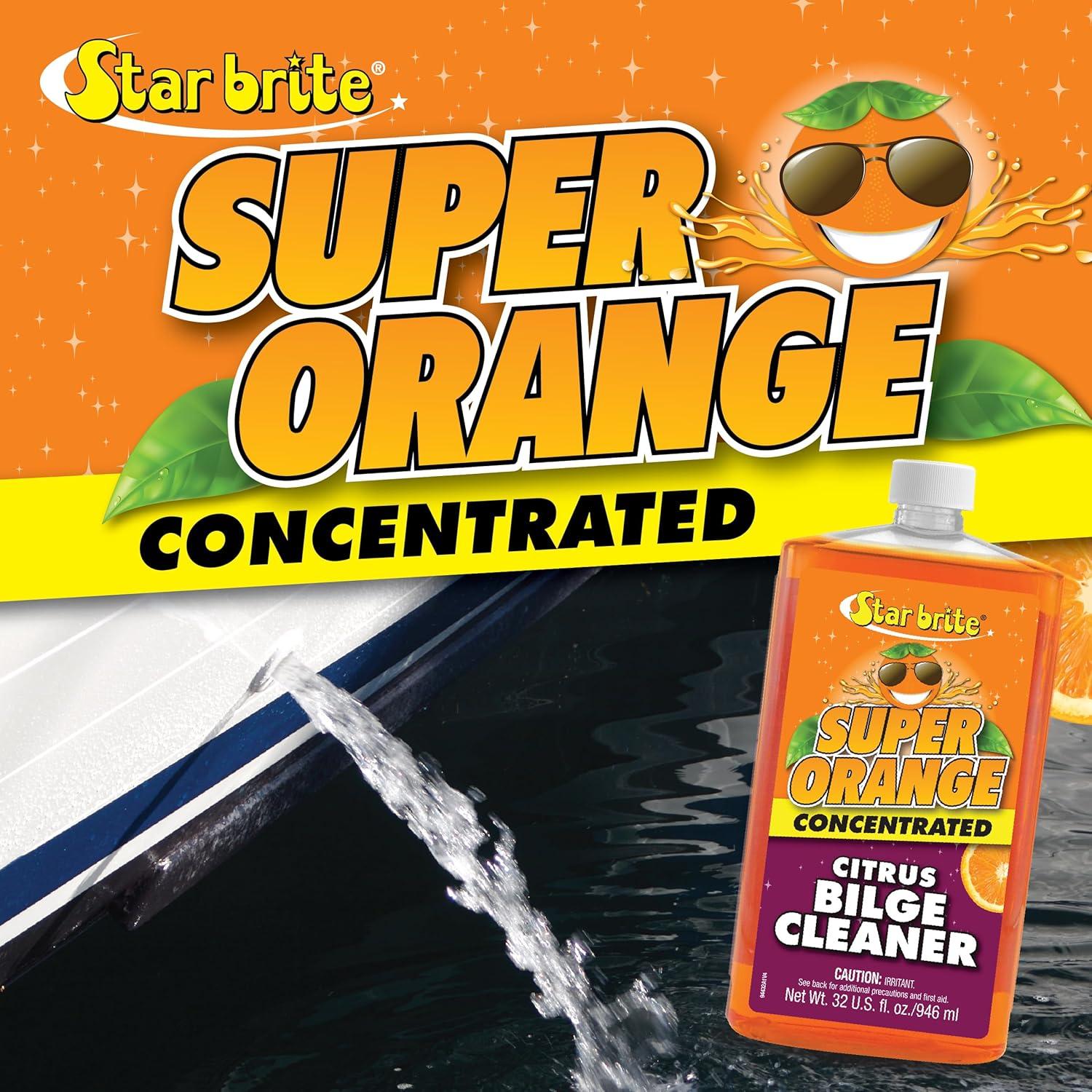 image:imageSTAR BRITE Super Orange Citrus Bilge Cleaner Biodegradable Easy to Use Pour In Run Boat Pump Out Emulsifies Oil Fuel amp Leaves Bilge Clean With a Fresh Citrus Scent1 Gallon