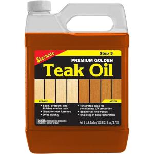 image:imageSTAR BRITE Premium Golden Teak Oil 16 Oz Sealer Preserver amp Finish for Outdoor Teak amp Other Fine Woods 085116PW128 Oz Gallon