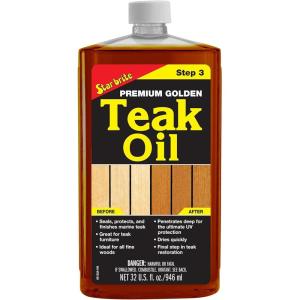 image:imageSTAR BRITE Premium Golden Teak Oil 16 Oz Sealer Preserver amp Finish for Outdoor Teak amp Other Fine Woods 085116PW32 Ounce