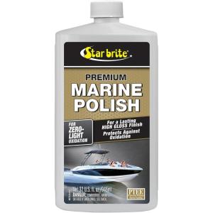 image:imageSTAR BRITE Premium Marine Polish  Maximum UV Protection amp High Gloss Finish  UV Inhibitors Stop Fading Chalking amp Oxidation While Repelling Water Stains amp Marine Deposits32 Ounce
