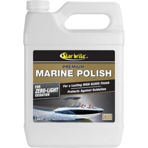 image:imageSTAR BRITE Premium Marine Polish  Maximum UV Protection amp High Gloss Finish  UV Inhibitors Stop Fading Chalking amp Oxidation While Repelling Water Stains amp Marine Deposits128 Oz Gallon