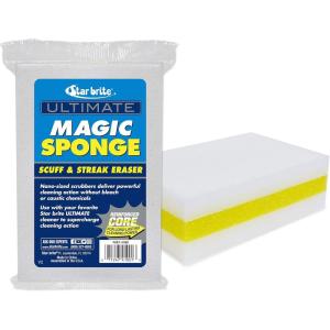 image:imageSTAR BRITE Ultimate Magic Sponge  Boat Scuff Eraser Melamine Scrubber with Reinforced Core  2 Pack 041000Magic Sponge Eraser 2 Pk