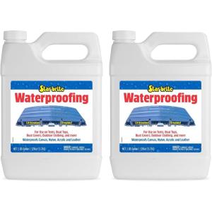 image:imageSTAR BRITE Waterproofing Spray Waterproofer  Stain Repellent  UV Protection for Boat Covers Car Covers Bimini Tops Tents Jackets Backpacks Boots Awnings Patio Covers amp More1 Gallon 2 Pack