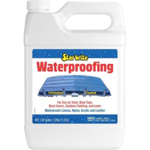 image:imageSTAR BRITE Waterproofing Spray Waterproofer  Stain Repellent  UV Protection for Boat Covers Car Covers Bimini Tops Tents Jackets Backpacks Boots Awnings Patio Covers amp More128 Oz Waterproofing Gallon