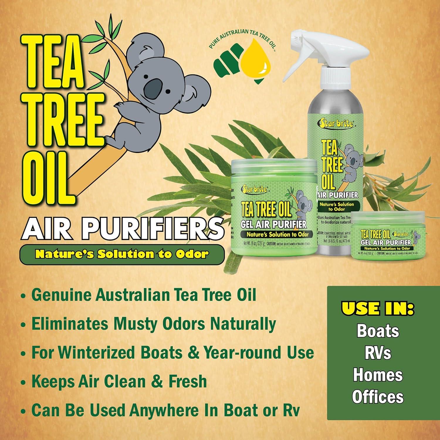 image:imageSTAR BRITE Australian Tea Tree Oil Gel Air Purifier Tub Odor Eliminator for Boats RVs Autos Bathrooms amp Offices96504 4 oz
