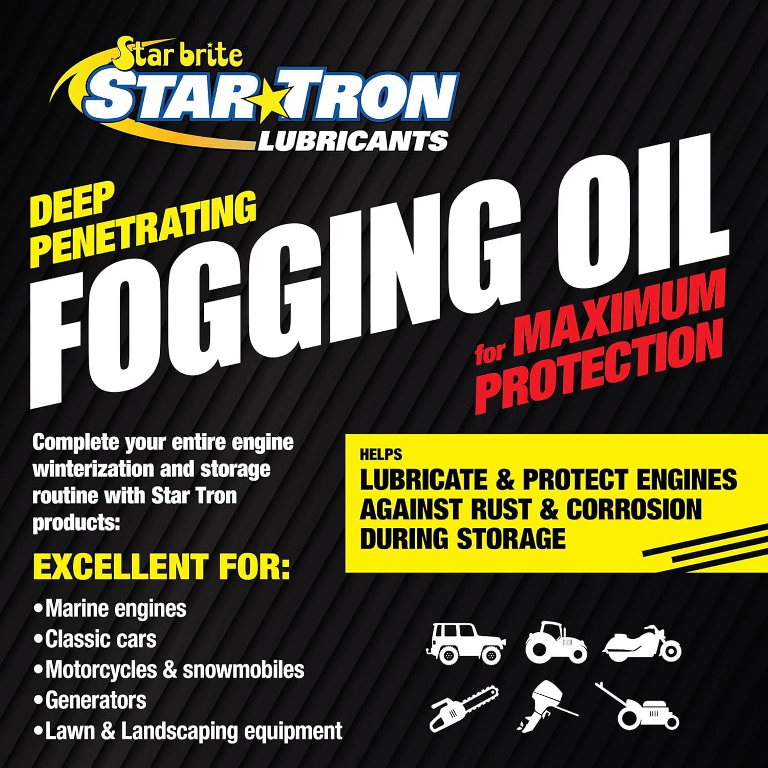 image:imageSTAR BRITE Fogging Oil Professional Grade Maximum Protection for All Engines in Seasonal or LongTerm Storage1 Gallon