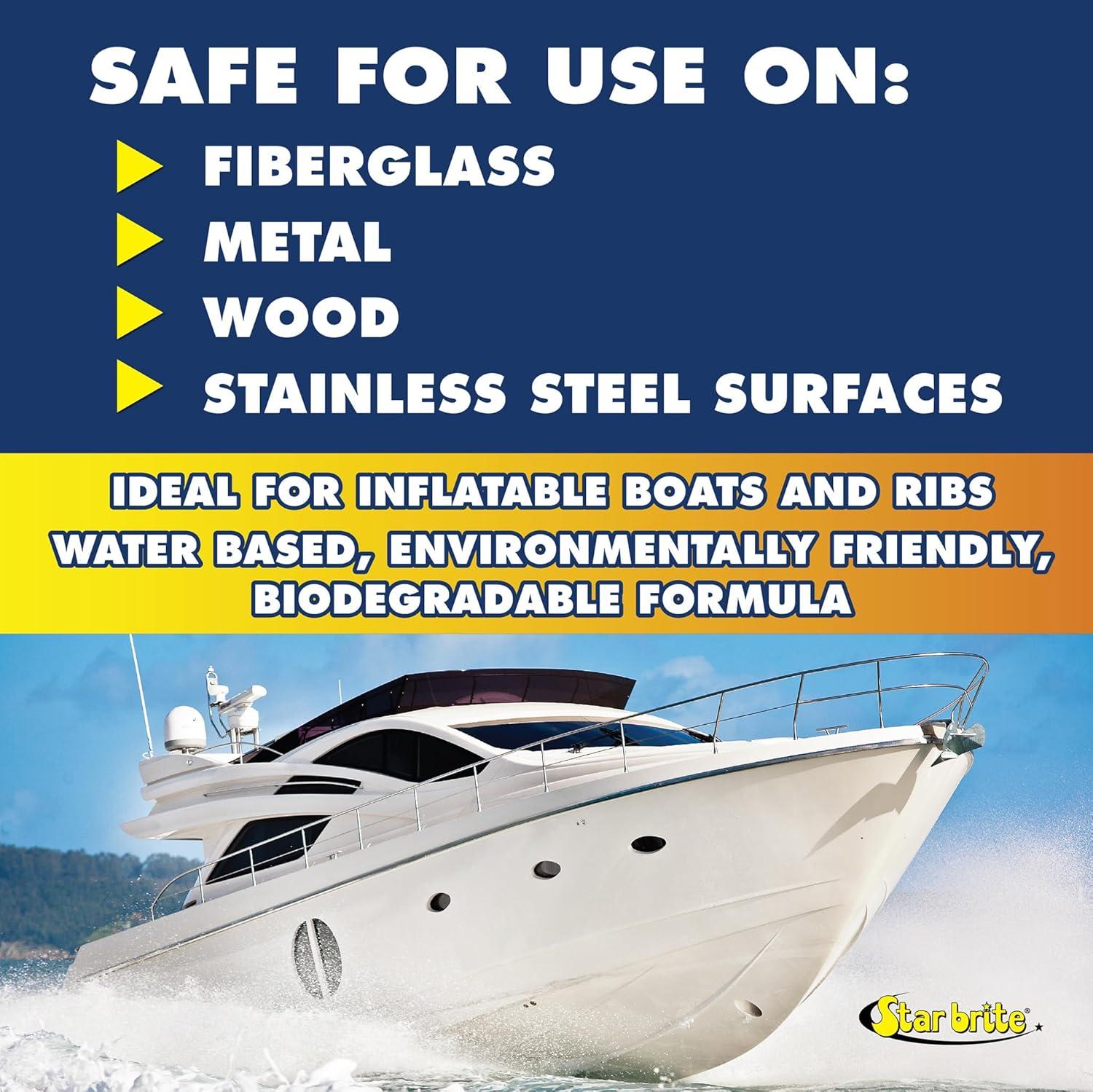 image:imageSTAR BRITE Heavy Duty Boat Bottom Cleaner Remove Tough Deposits Scum Lines amp Rust Stains Quickly amp Easily from Boat Hull Safe for Fiberglass Wood Iron amp Painted Surface1 Gallon