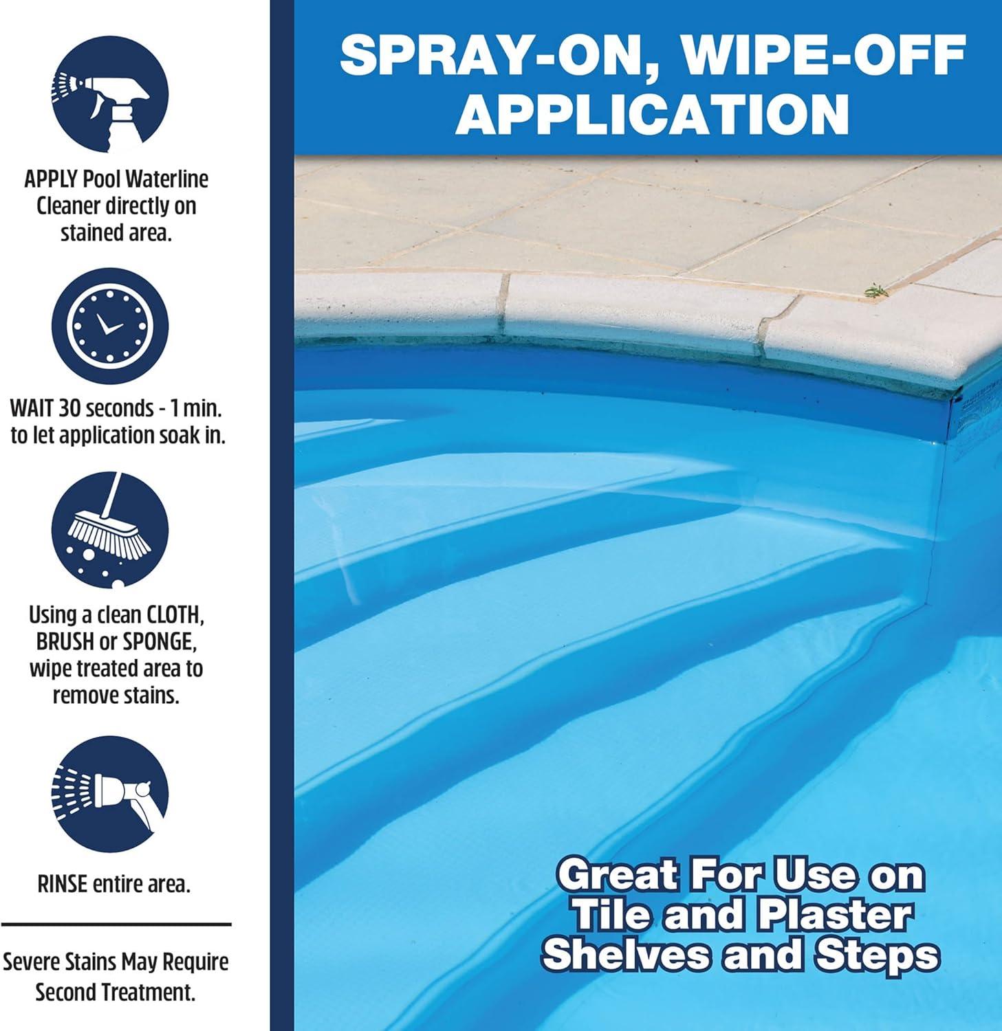 image:imageSTAR BRITE Home Pool Waterline Cleaner 32 oz Spray Scum Remover for Pool Liners Tiles amp Fiberglass Waterlines