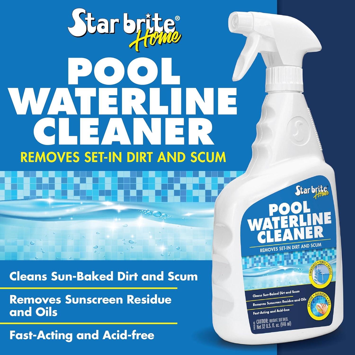 image:imageSTAR BRITE Home Pool Waterline Cleaner 32 oz Spray Scum Remover for Pool Liners Tiles amp Fiberglass Waterlines