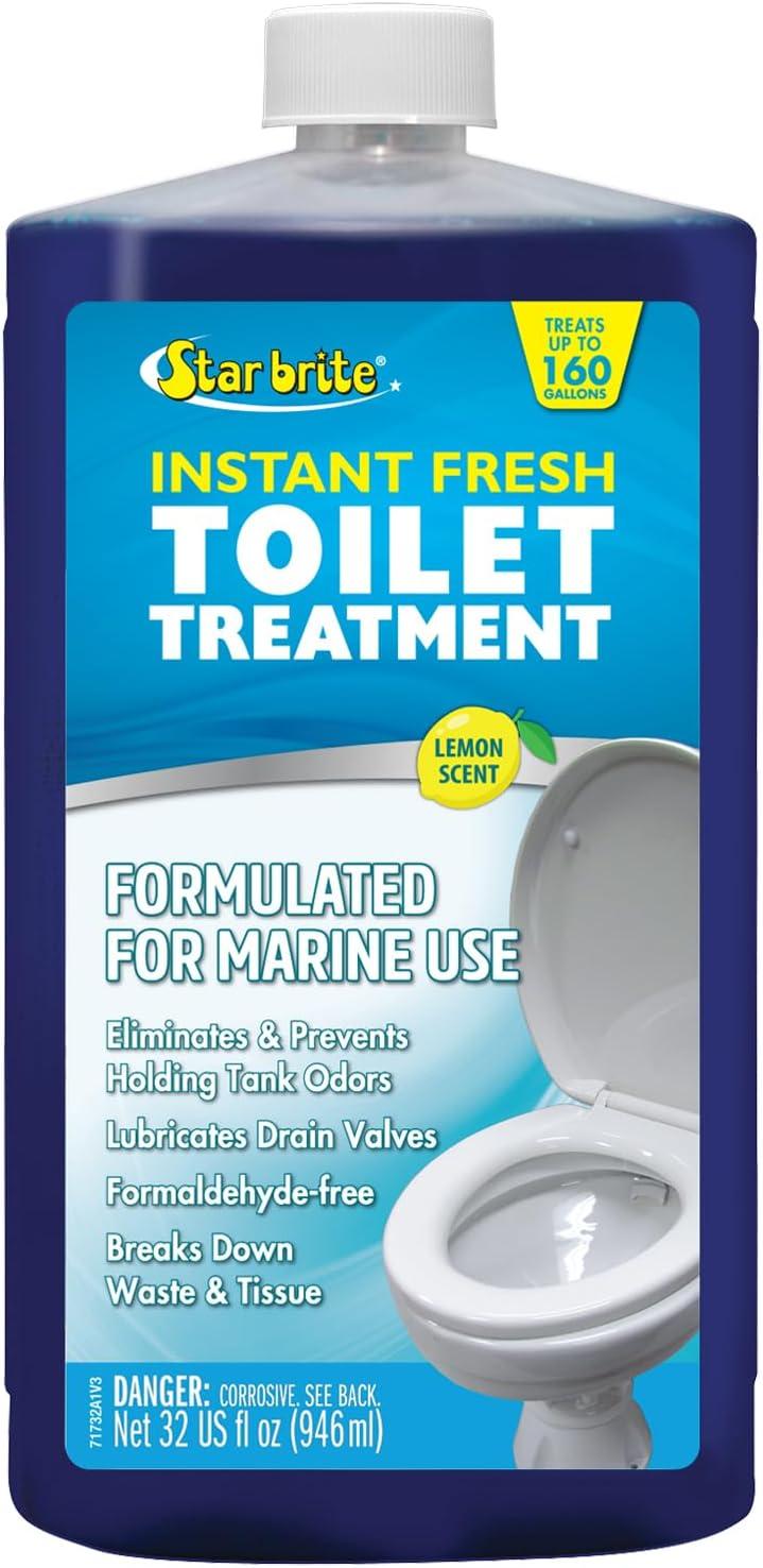 image:imageSTAR BRITE Instant Fresh Toilet Treatment Concentrate Eliminates amp Prevents Holding Tank Odors Biodegradable Lemon Scent 16 OZ 071716Clear
