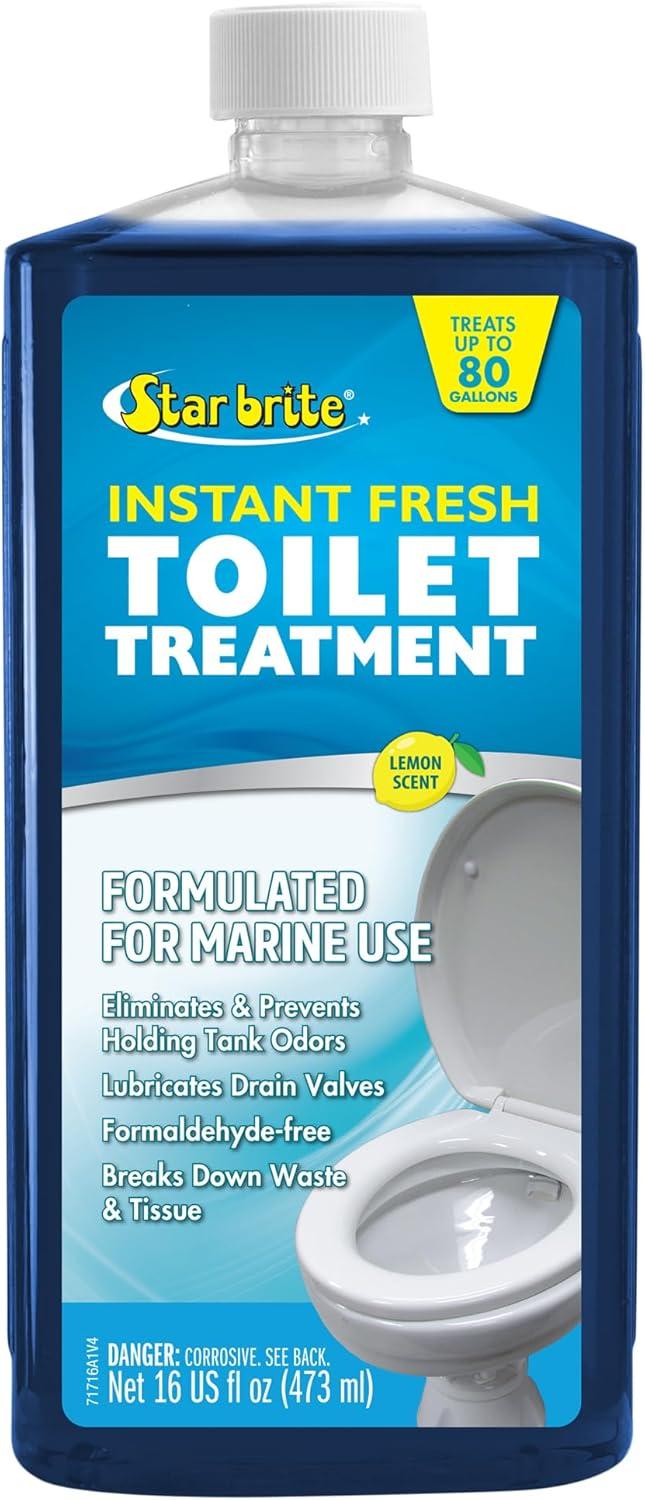 image:imageSTAR BRITE Instant Fresh Toilet Treatment Concentrate Eliminates amp Prevents Holding Tank Odors Biodegradable Lemon Scent 16 OZ 071716Clear