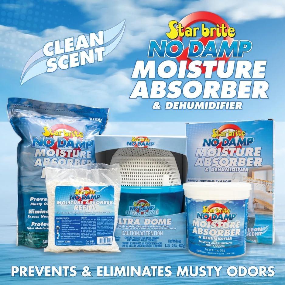 image:imageSTAR BRITE No Damp Moisture Absorber amp Dehumidifier Simple Portable Humidity Control for Boats RVs Seasonal Homes amp More Prevent Musty Odor amp Moisture Damage36 OZ Bucket