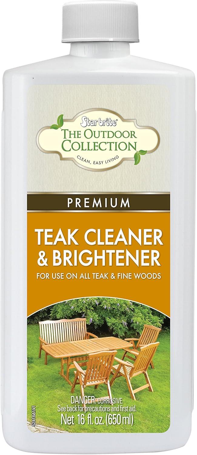 image:imageSTAR BRITE Outdoor Collection Premium Golden Teak Oil for Use On All Teak amp Fine Woods Ultimate Protection from Sun amp Harsh Weather 16 OZ 05221616 OZ Cleaner
