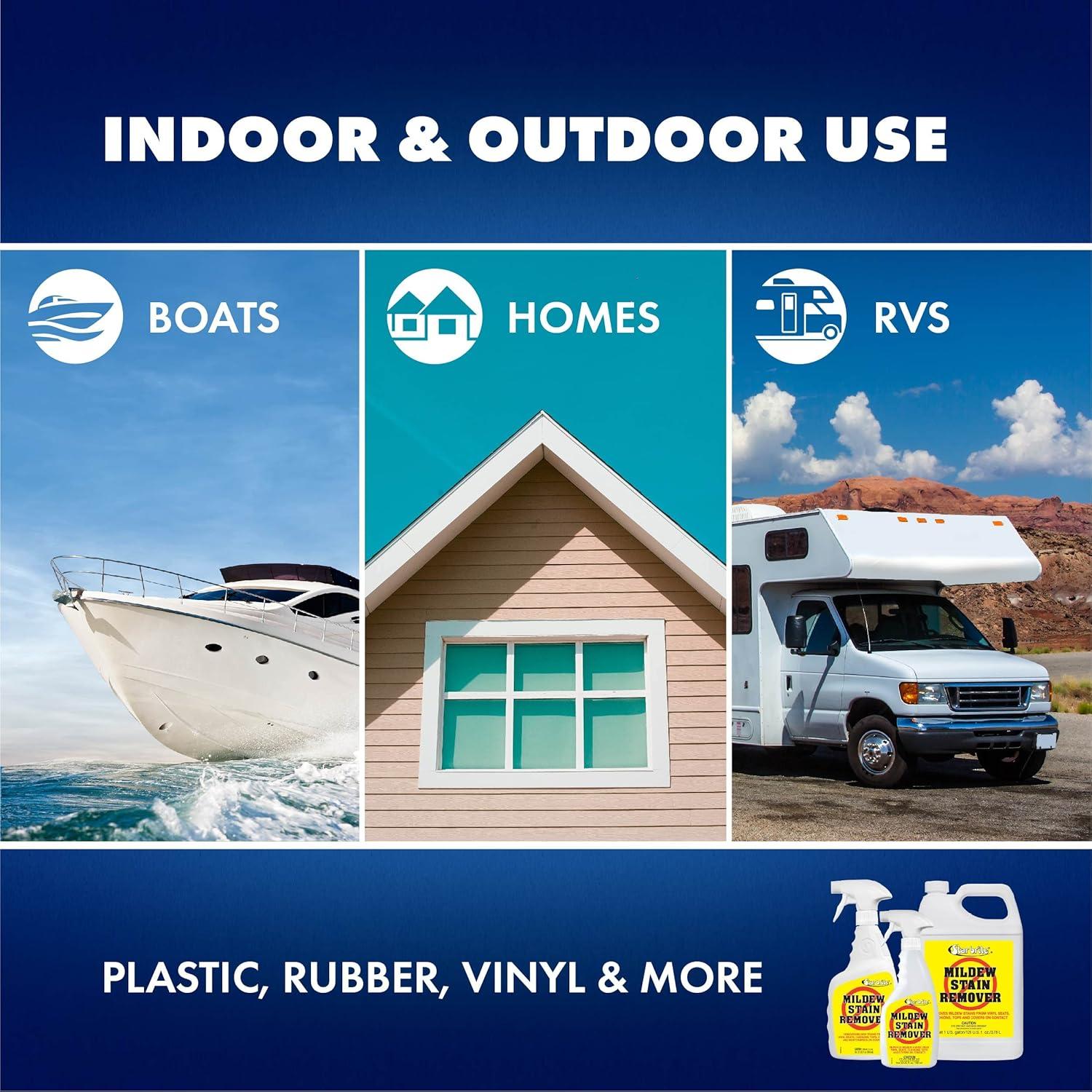 image:imageSTAR BRITE ProfessionalGrade Mildew amp Mold Stain Remover Cleaner Instant Contact Stain Removal Ideal for Marine amp Outdoor Upholstery128 Oz Gallon