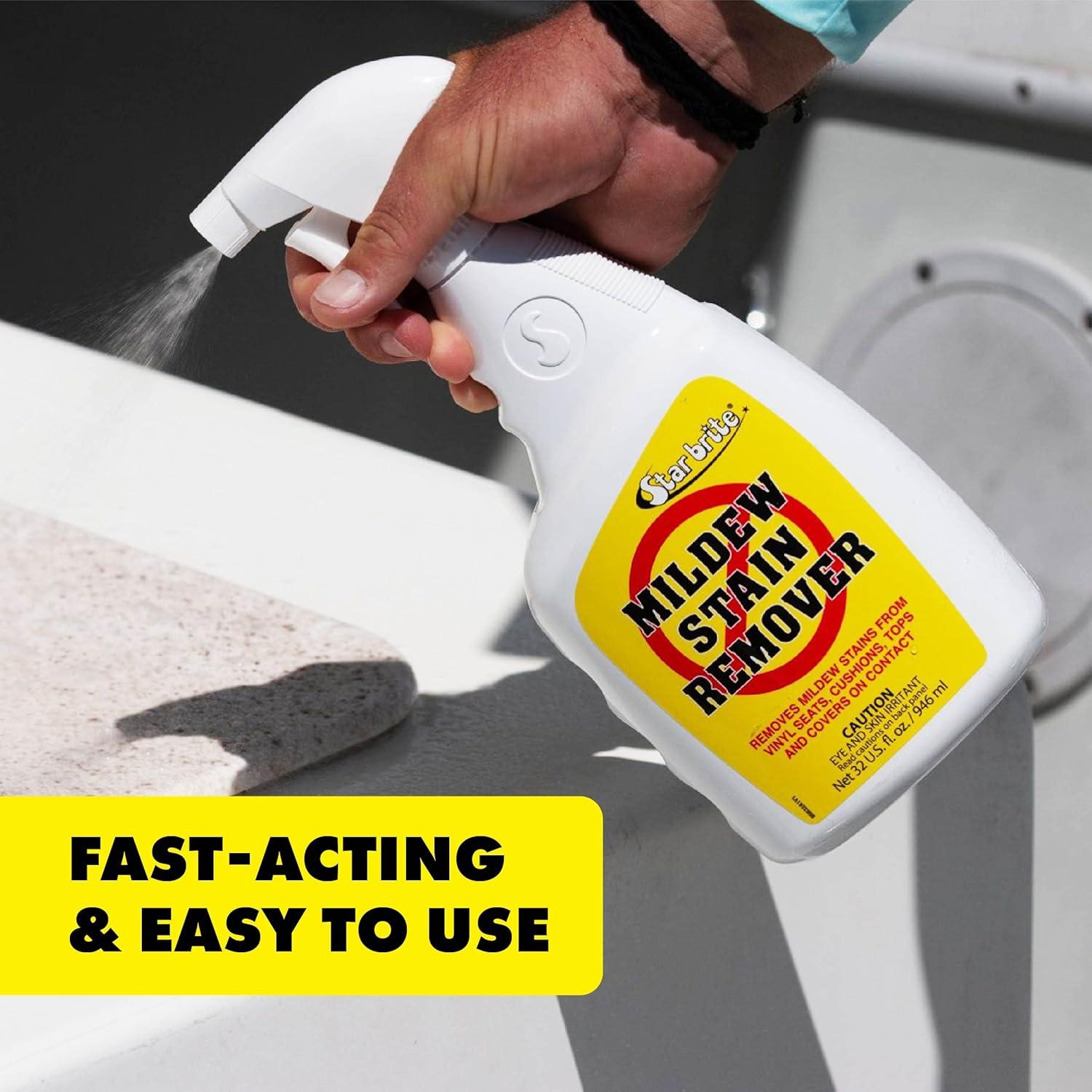 image:imageSTAR BRITE ProfessionalGrade Mildew amp Mold Stain Remover Cleaner Instant Contact Stain Removal Ideal for Marine amp Outdoor Upholstery32 Oz Spray
