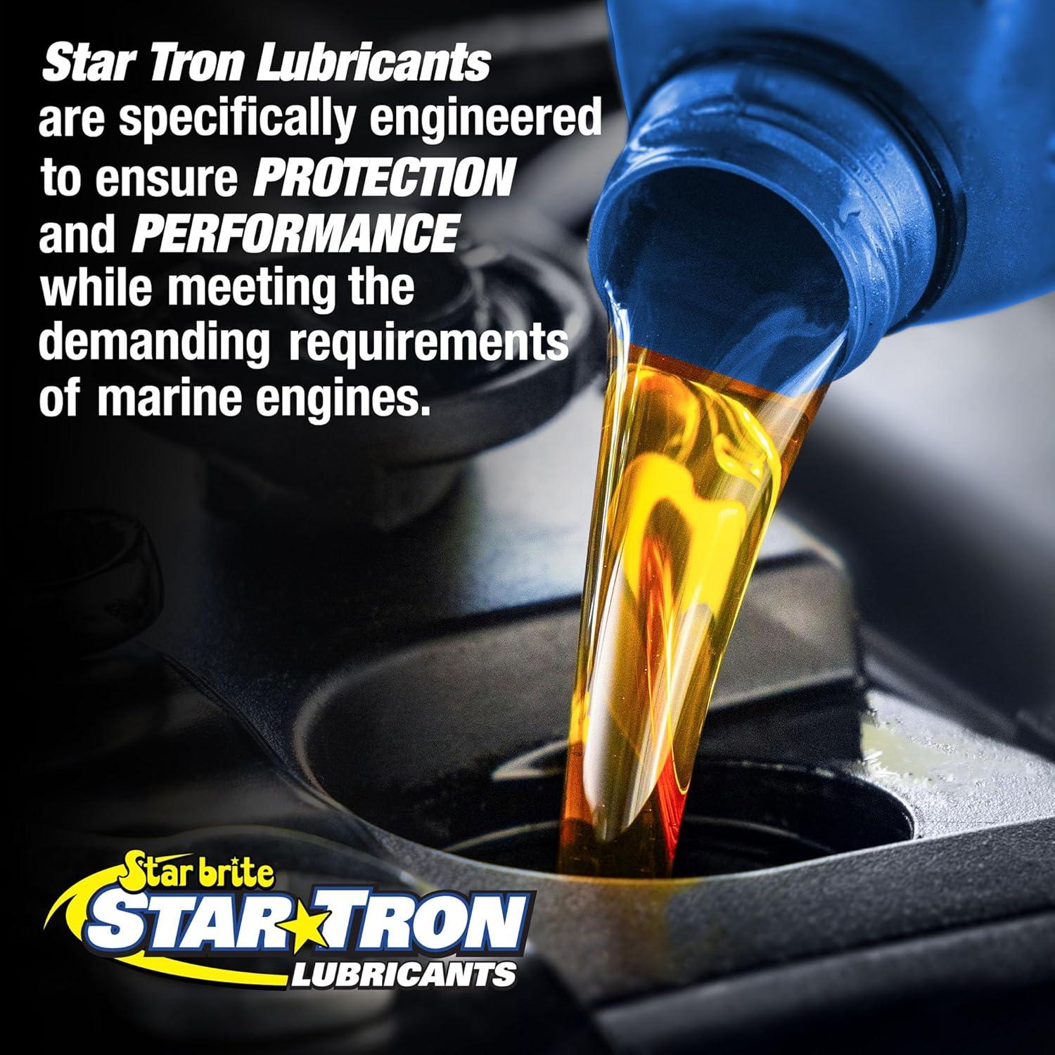 image:imageSTAR BRITE Star Tron Premium 4 Stroke Marine Oil 10W30 Synthetic Blend Engine Oil for Outboards Gasoline Inboards amp Stern Drives NMMA FCW Certified 1 GAL 02810020W40