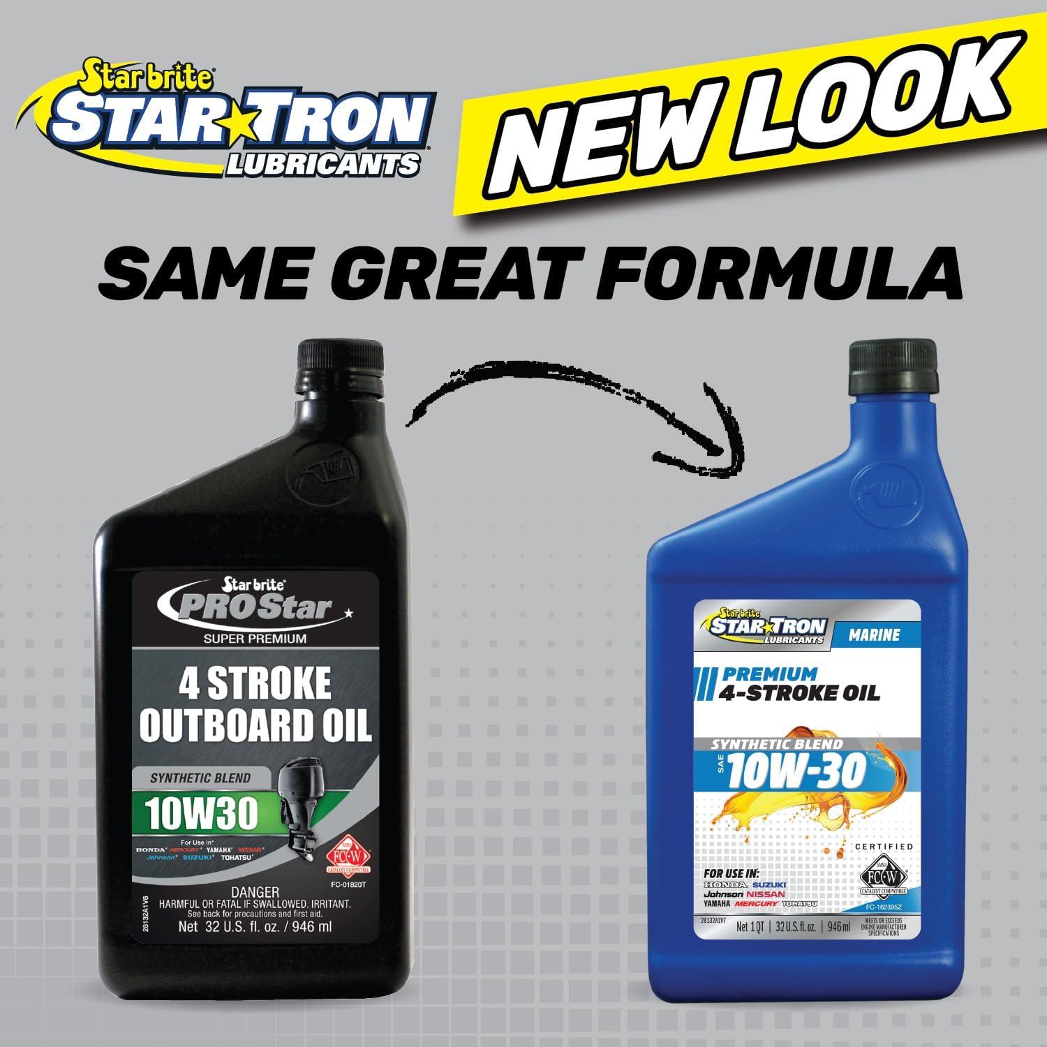 image:imageSTAR BRITE Star Tron Premium 4 Stroke Marine Oil 10W30 Synthetic Blend Engine Oil for Outboards Gasoline Inboards amp Stern Drives NMMA FCW Certified 1 GAL 02810010w30
