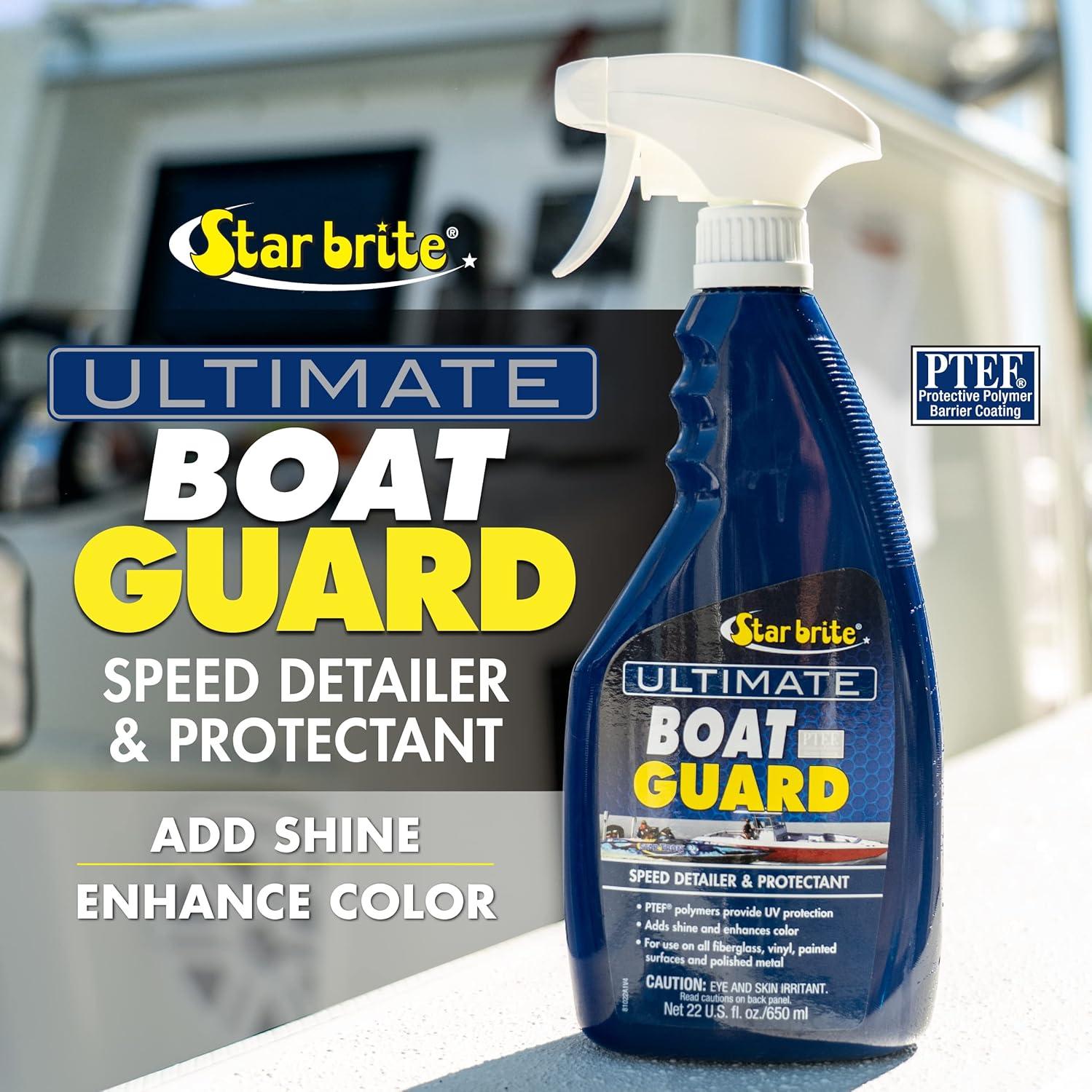 image:imageSTAR BRITE Ultimate Boat Guard Speed Detailer amp Protectant Spray HighGloss UV Protection for Marine Surfaces Easy Spray On Wipe Off Formula32 oz