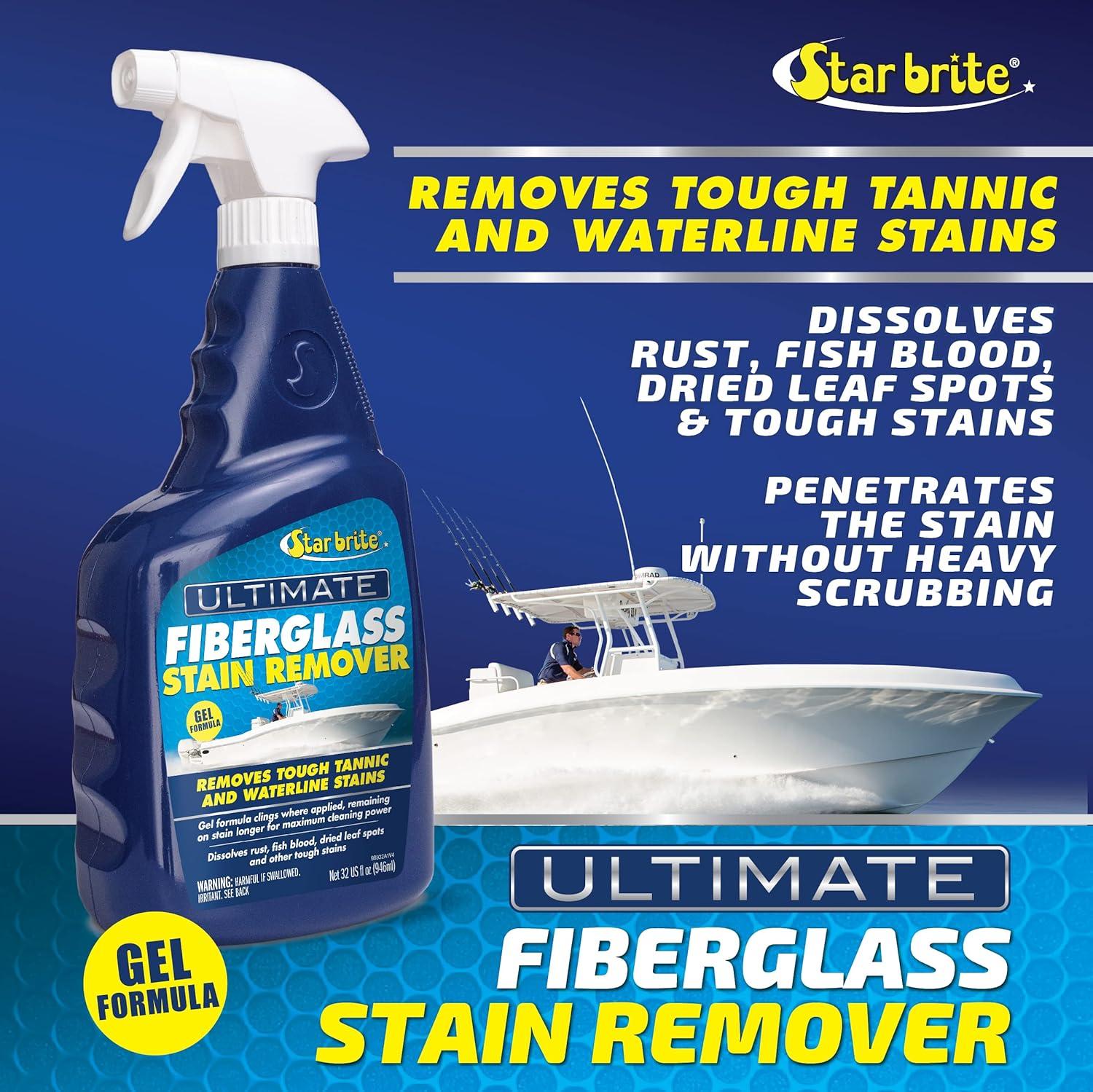 image:imageSTAR BRITE Ultimate Fiberglass Stain Remover EasytoUse Marine Grade Solution to Eliminate Tough Rust Leaf amp Waterline Stains for Boats and More Maximum Cleaning Power Gel Spray16 Oz Gel Spray
