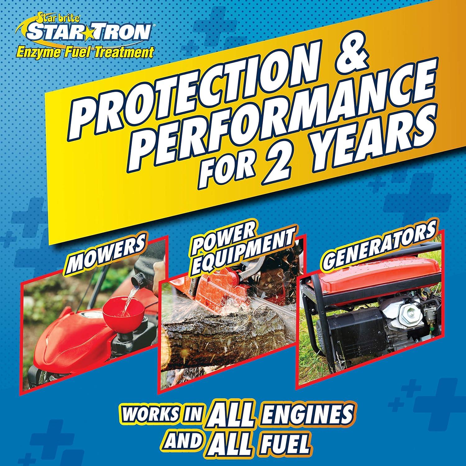 image:imageStar Tron Enzyme Fuel Treatment Small Engine Formula Gas Additive Rejuvenates amp Stabilizes Old Gasoline Cures amp Prevents Ethanol Problems8 Oz Treats 48 Gallons Pack of 4