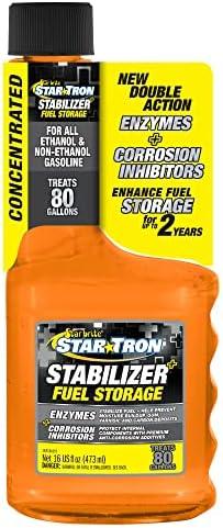 image:imageStar Tron Stabilizer Fuel Storage amp Corrosion Protection Treats 40 Gallons of Gas Ideal for Motorcycles Boats Lawn Equipment Classic Cars 8 OZ Treats 40 Gallons 01480816 OZ Treats 80 Gallons
