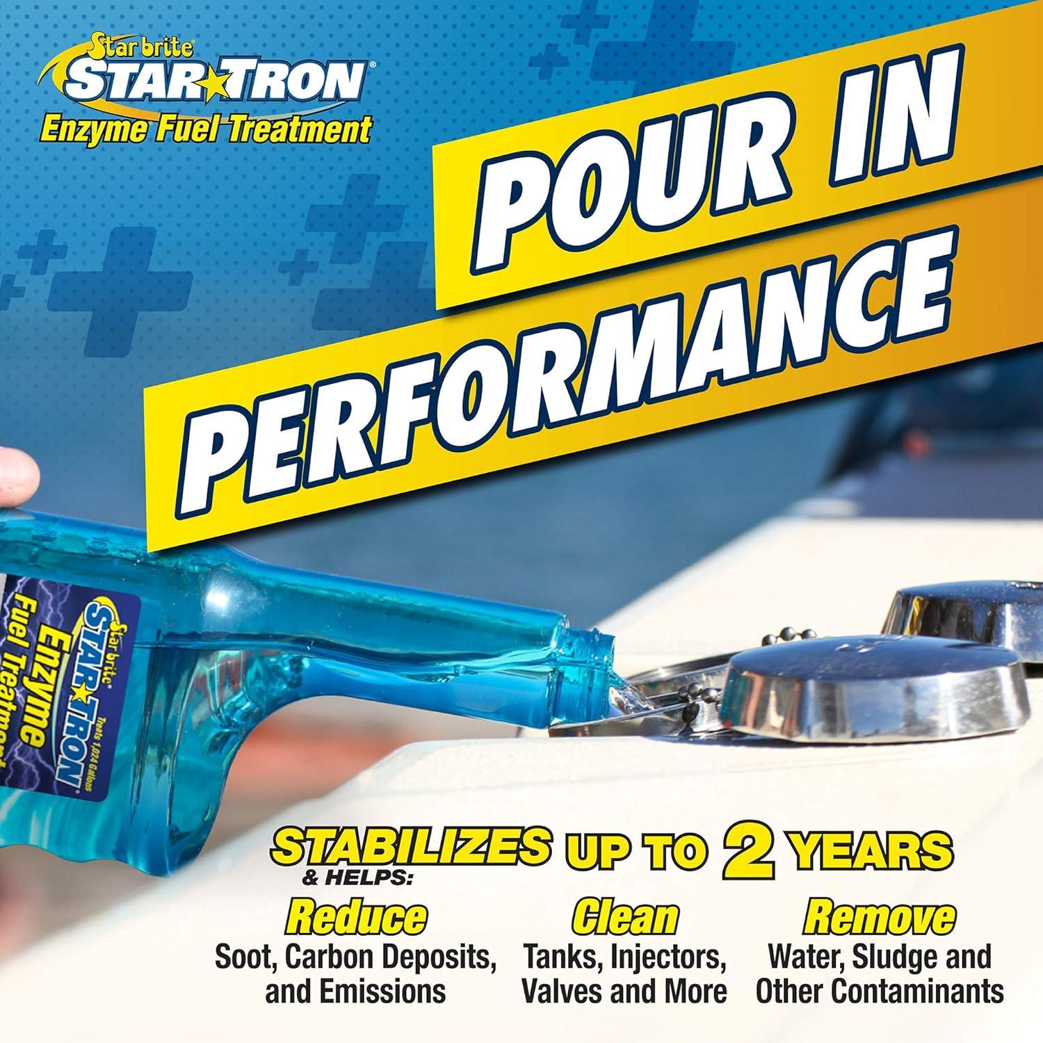 image:imageStar Tron Super Concentrated Diesel Formula Enzyme Fuel Treatment for Enhanced Engine Performance 1 Oz Treats 32 Gallons Stabilize amp Rejuvenate Diesel Biodiesel amp All Regular Gasoline32 Oz Treats 1024 Gallons
