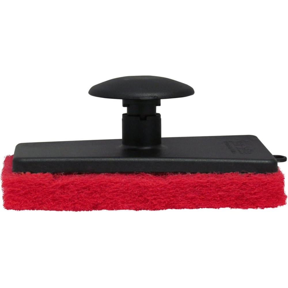 image:imageSTAR BRITE AllPurpose Medium Red Scrubber Pad Available in Medium Fine amp Coarse Textures with Ergonomic Handle for Boats Teak and Outdoor Cleaning 040021POne Size