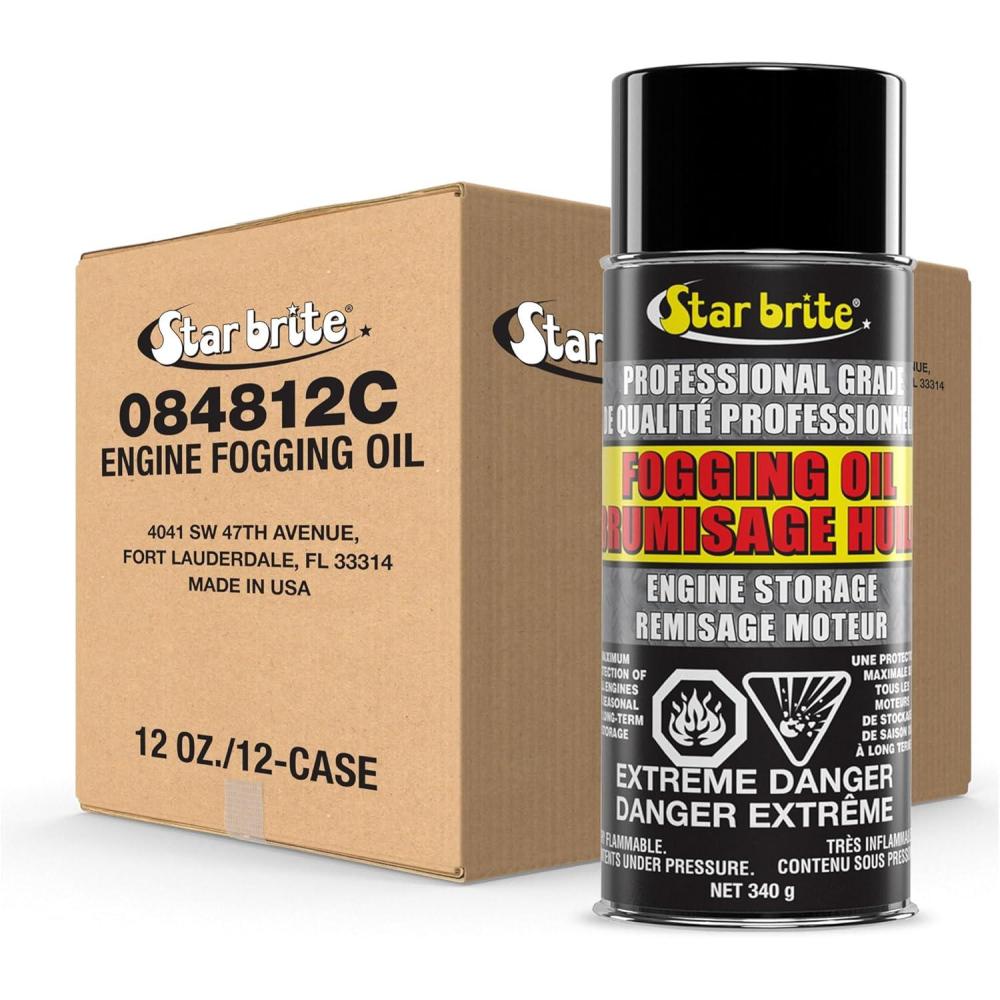 image:imageSTAR BRITE Fogging Oil Professional Grade Maximum Protection for All Engines in Seasonal or LongTerm Storage12 Pack