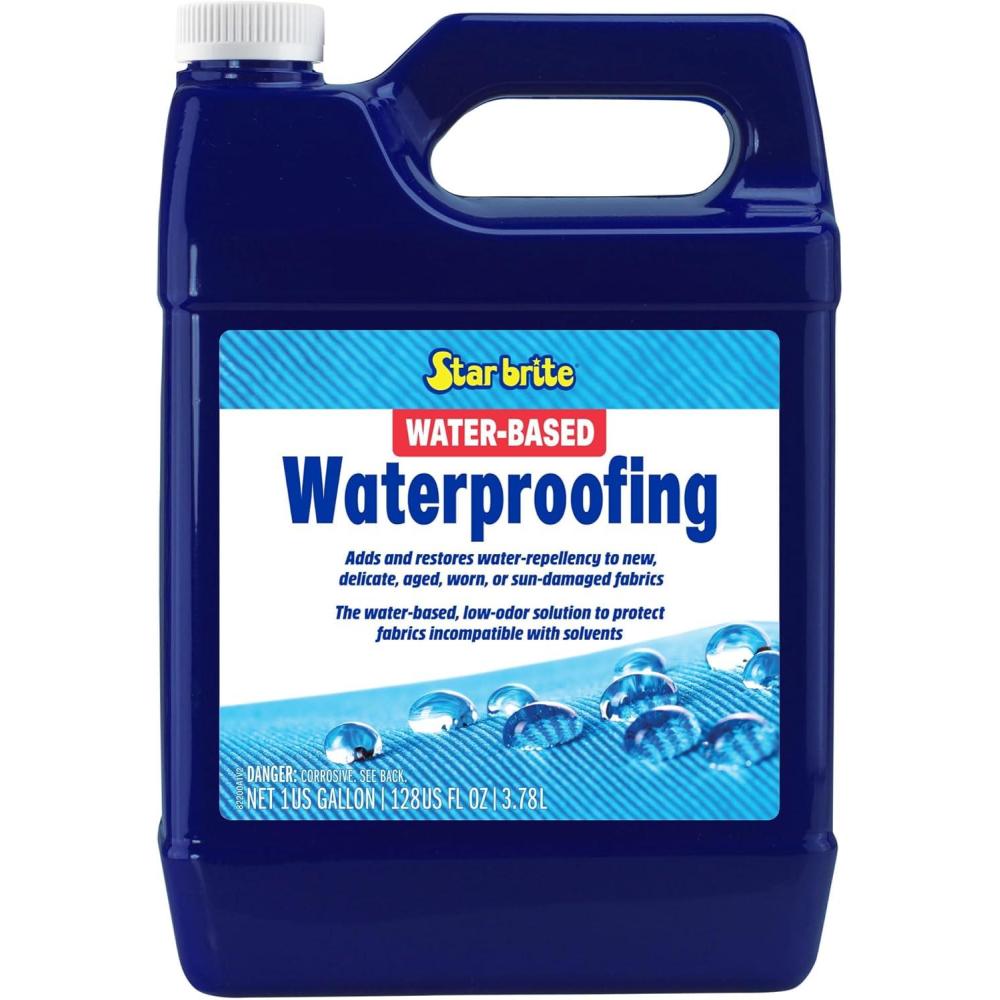 image:imageSTAR BRITE LowOdor WaterBased Waterproofing Adds And Restores WaterRepellency And UV Protection To New Delicate Aged Worn Or SunDamaged Fabrics1 Gallon