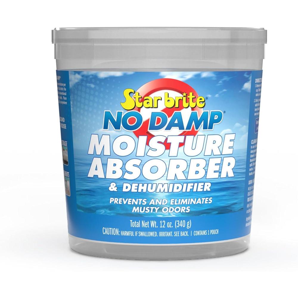 image:imageSTAR BRITE No Damp Moisture Absorber amp Dehumidifier Simple Portable Humidity Control for Boats RVs Seasonal Homes amp More Prevent Musty Odor amp Moisture Damage12 OZ Bucket