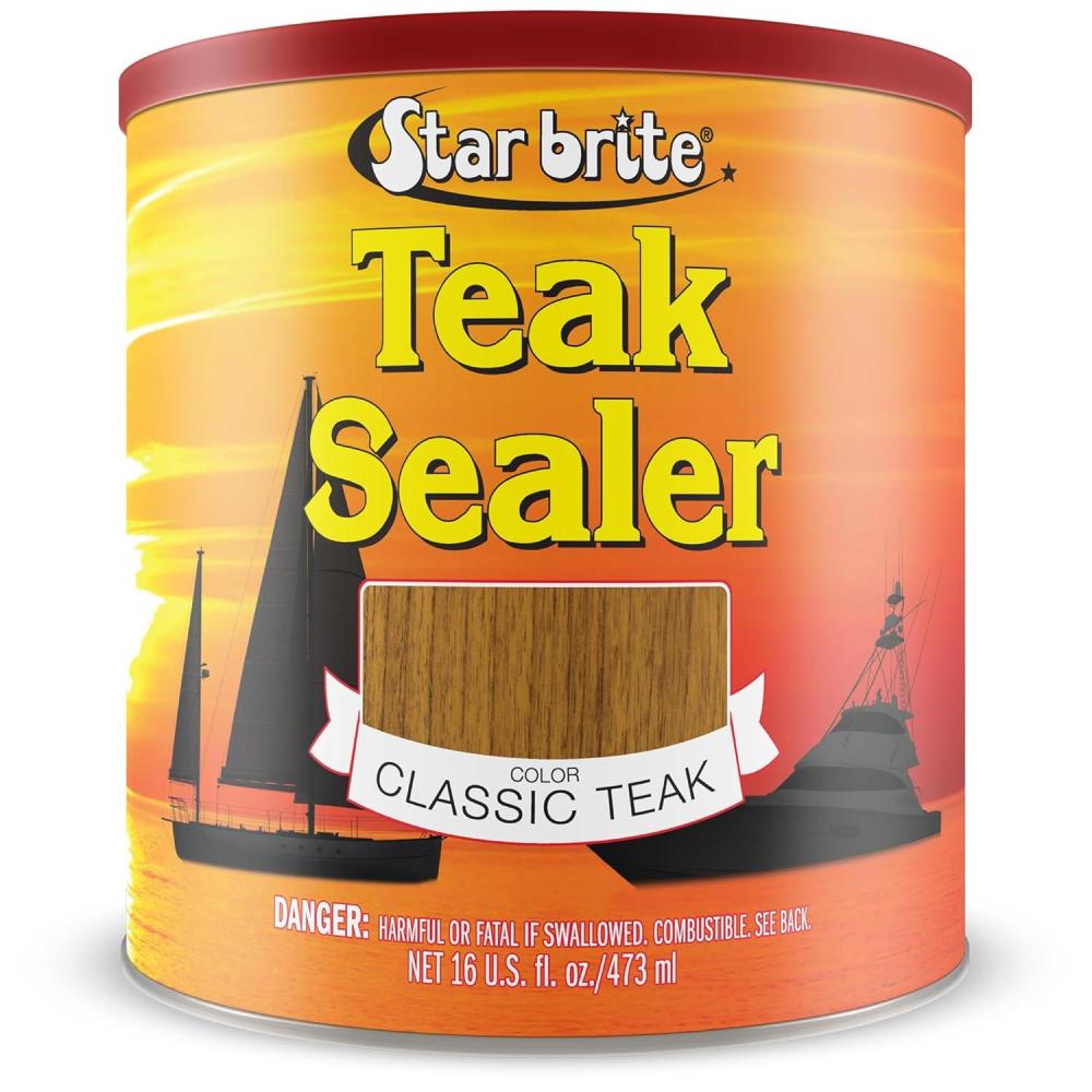 image:imageSTAR BRITE Teak Sealer No Drip No Splash Formula OneCoat Durable Protection for All Fine Woods Perfect for Outdoor Furniture amp Marine Use Classic Teak 32 OZ 088032Clear