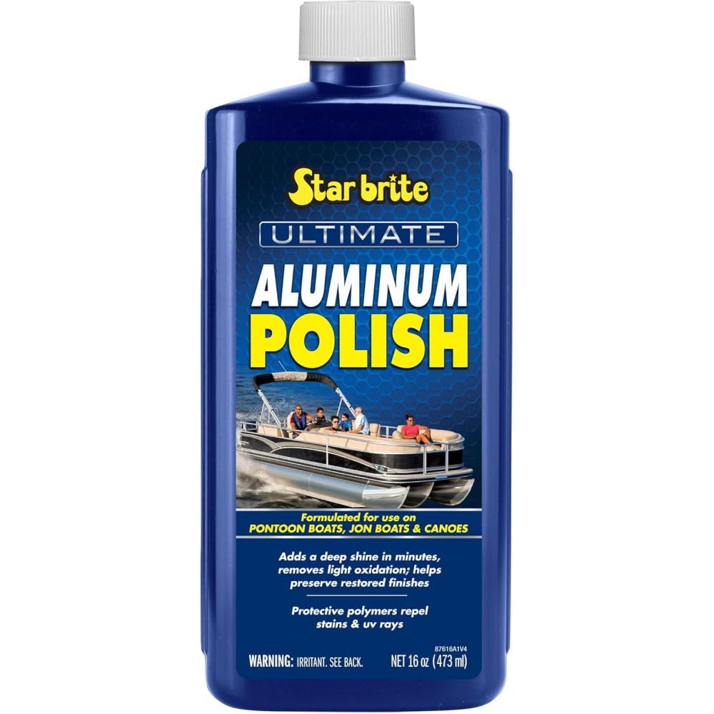 image:imageSTAR BRITE Ultimate Aluminum Polish Adds a Deep Protective Shine Removes Light Oxidation and Helps Preserve Restored Finishes Marine Grade for Pontoons Jon Boats amp Canoes