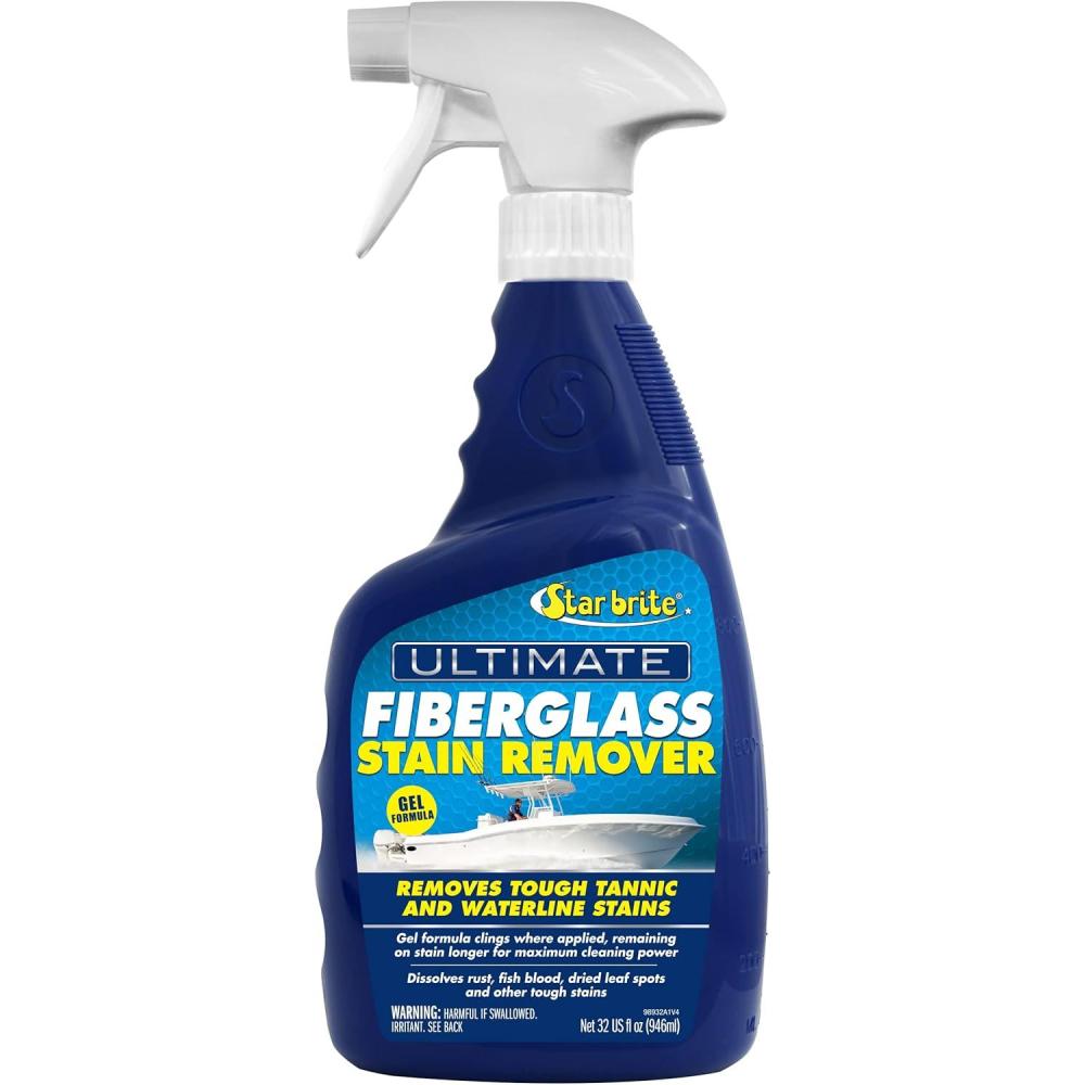 image:imageSTAR BRITE Ultimate Fiberglass Stain Remover EasytoUse Marine Grade Solution to Eliminate Tough Rust Leaf amp Waterline Stains for Boats and More Maximum Cleaning Power Gel Spray32 Oz Gel Spray