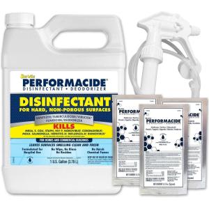 image:imagePERFORMACIDE Disinfectant  Kills COVID19 Virus in 30 Seconds  No Rinse No Wipe No Residue  Just Add Water  Gallon Kit with 3 Refill Pouches amp Sprayer 102000Gallon Starter Kit
