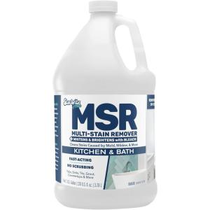 image:imageSTAR BRITE Home MSR MultiStain Remover with Bleach  FastActing Cleaner for Kitchen amp Bath  Whitens Brightens and Removes Stains and Scum on Grout Tile Sinks and Countertops128 OZ Gallon