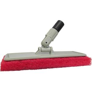 image:imageSTAR BRITE Large Scrub Pad with Flexible Head Scrubber  Medium Texture Red  Attach to Extension Handle for an Extra 310 of Reach 040124Flex Head Scrubber WRed Pad
