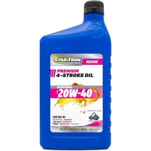 image:imageSTAR BRITE Star Tron Premium 4 Stroke Marine Oil  10W30  Synthetic Blend Engine Oil for Outboards Gasoline Inboards amp Stern Drives  NMMA FCW Certified 1 GAL 02810020W40