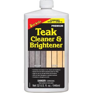 image:imageStar Brite Teak Cleaner amp Brightener Restore Weathered Wood 32oz 09493232 OZ CleanerBrightener