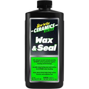 image:imageSTAR BRITE Ceramics Wax amp Seal  Green Apple Scent  SiO2 Tech for Ultimate Protection Repels Water Dirt UV  Ideal for Fiberglass Gelcoat Painted Surfaces  16 oz 204116